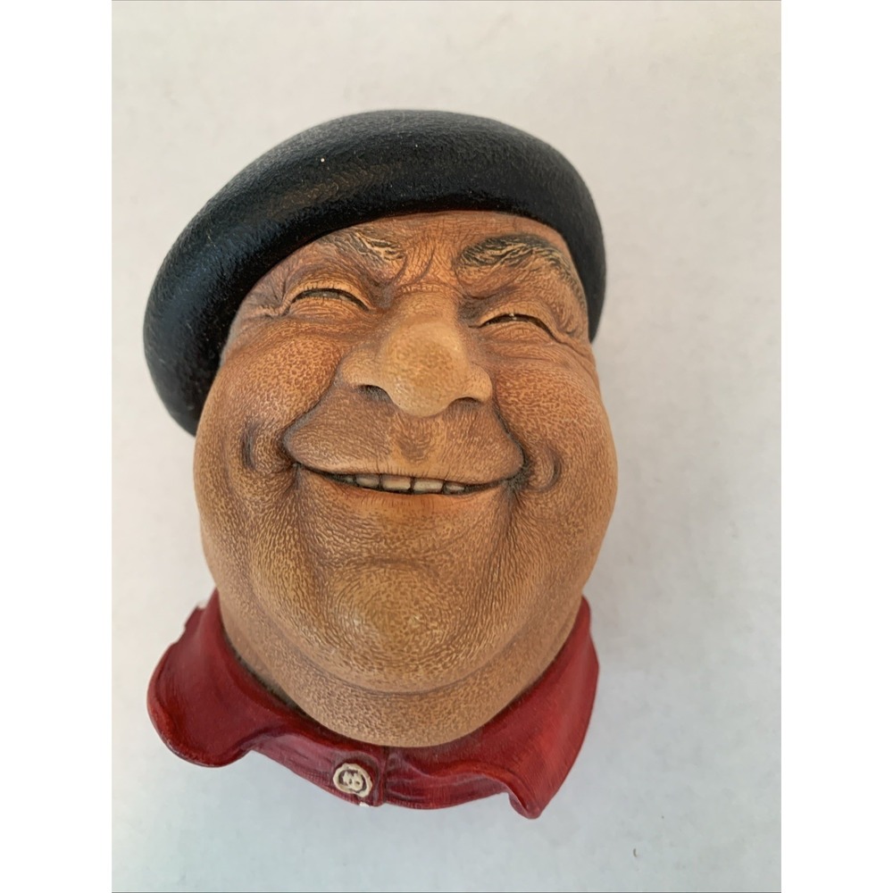 Vtg Bossons‎ Pierre Chalkware Head Character Mask From 1972 Wall Hanging